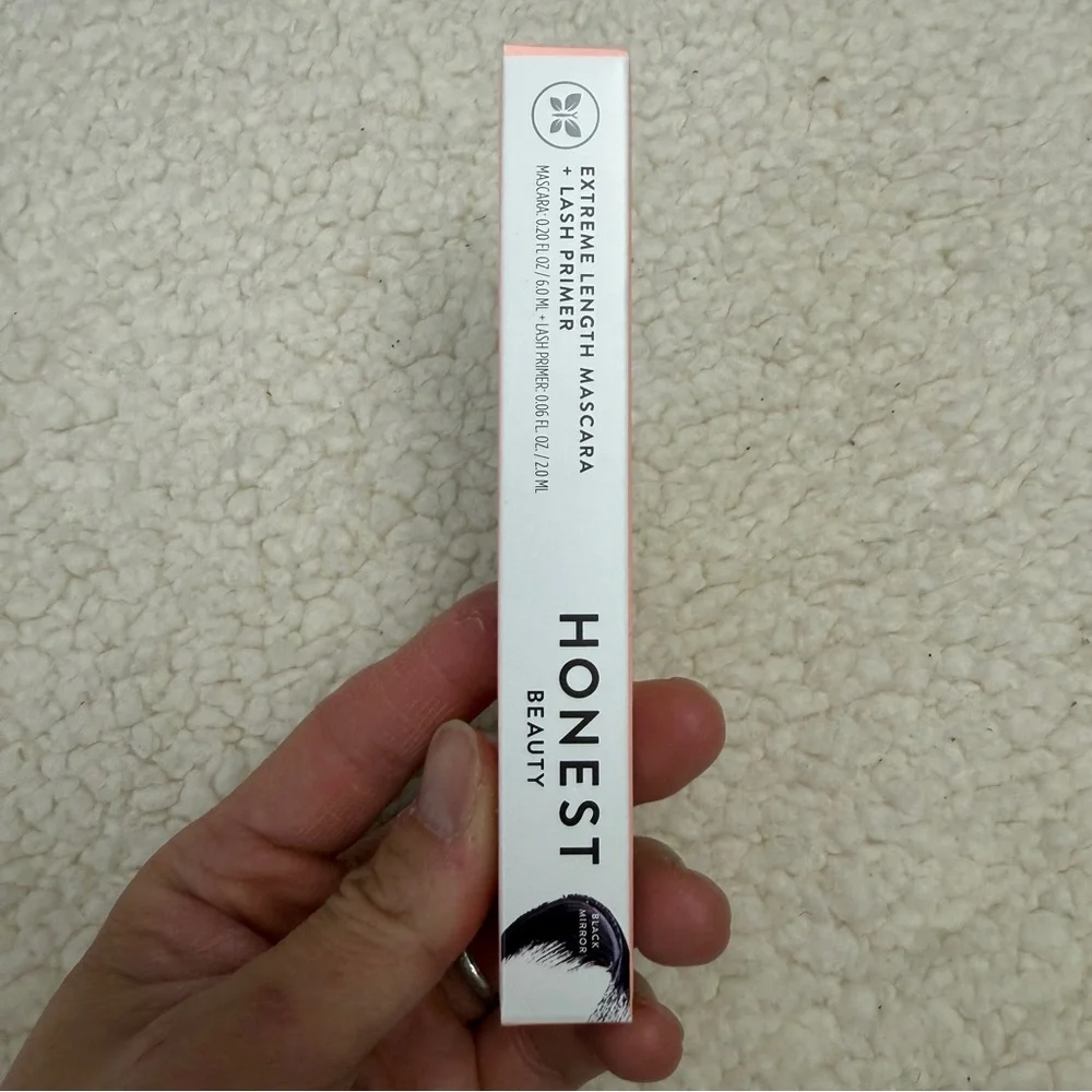 Honest Beauty 2-in-1 Extreme Length Clean Mascara + Lash Primer Black, .27 fl oz
